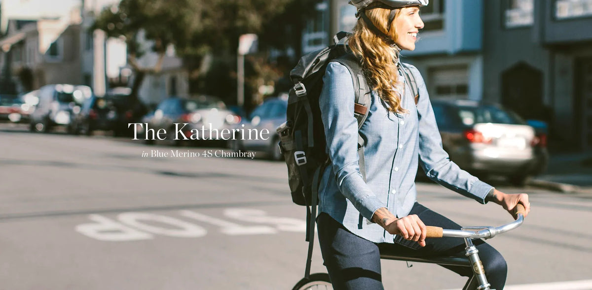 The Katherine in Blue Merino 4S Chambray