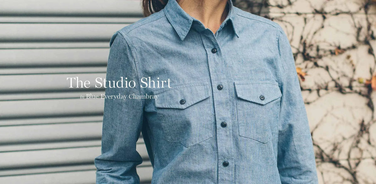 The Studio Shirt in Blue Everyday Chambray