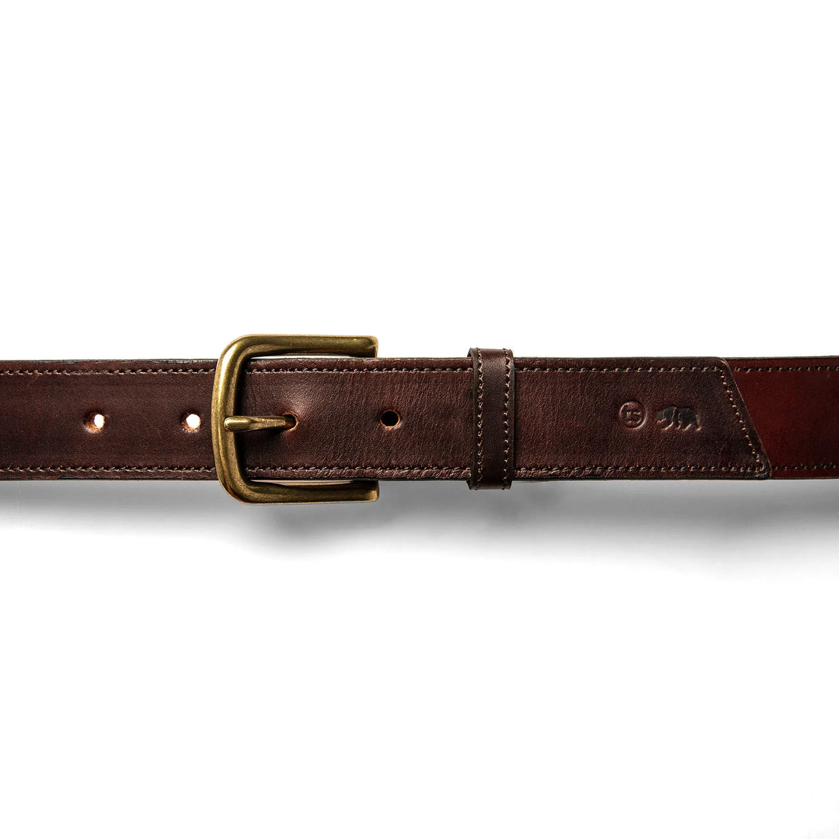 The Stitched Belt in Espresso