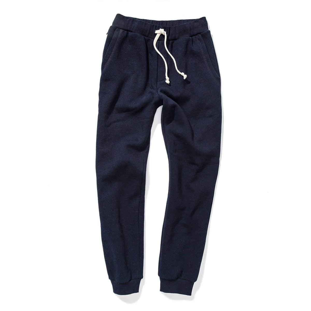 The Travel Pant in Indigo Fleece