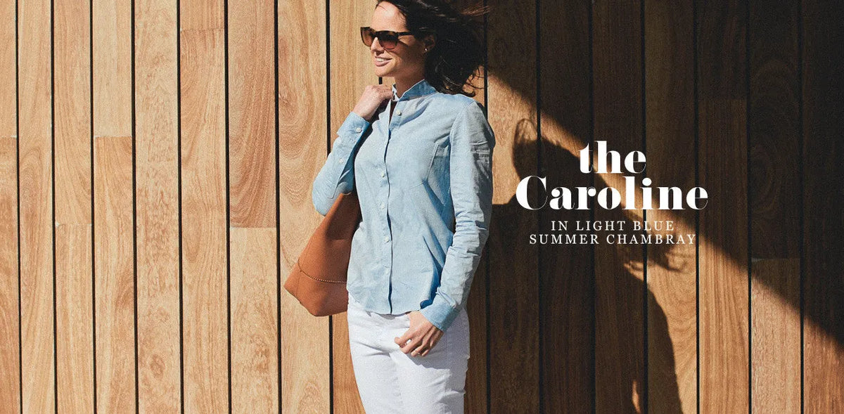 The Caroline in Light Blue Chambray