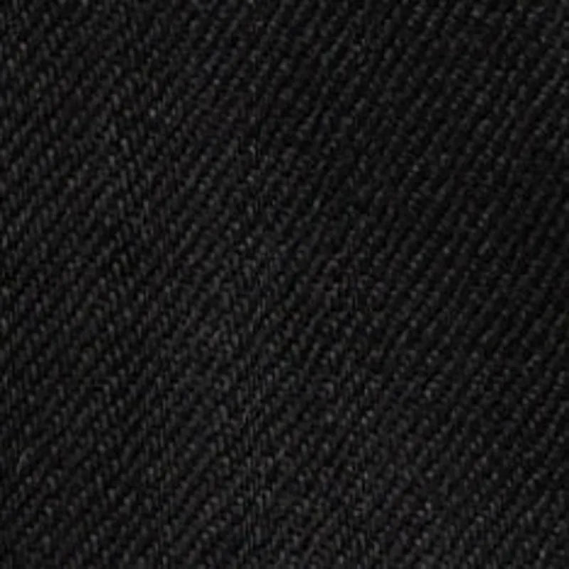 The Straight Jean in Rinsed Black Organic Selvedge
