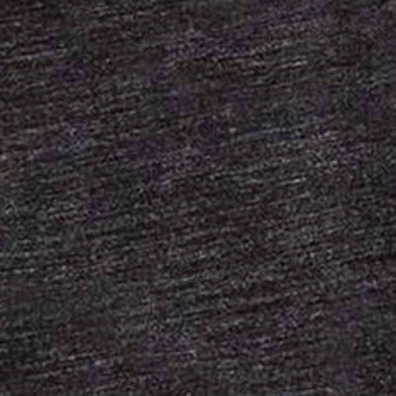 The Merino Henley in Heather Black