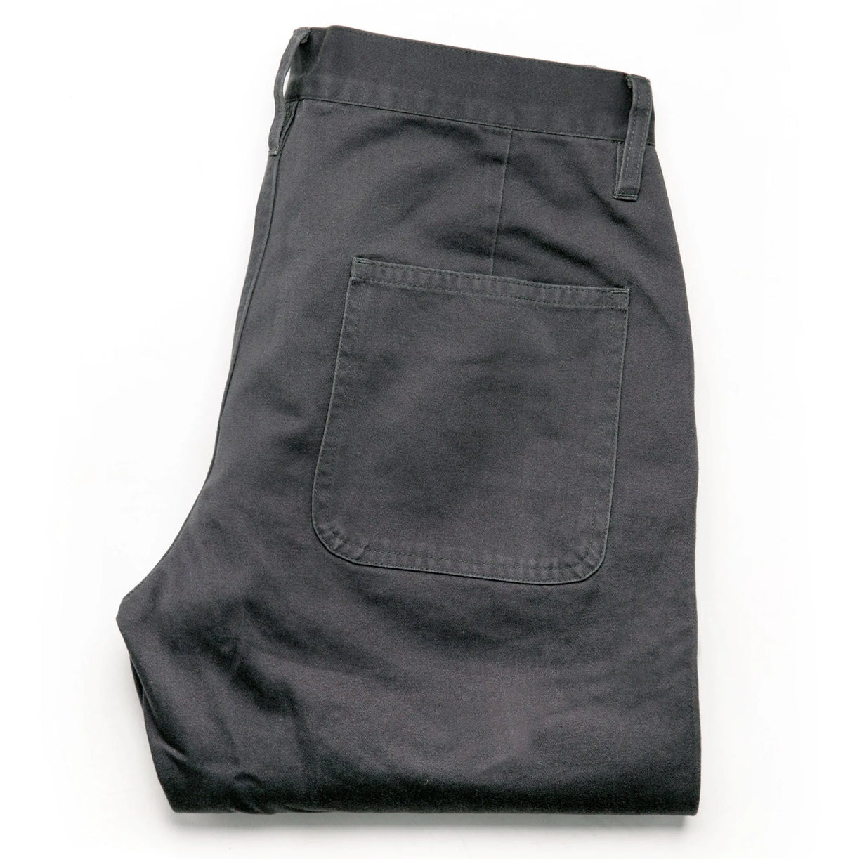 The Camp Pant in Charcoal Reverse Sateen