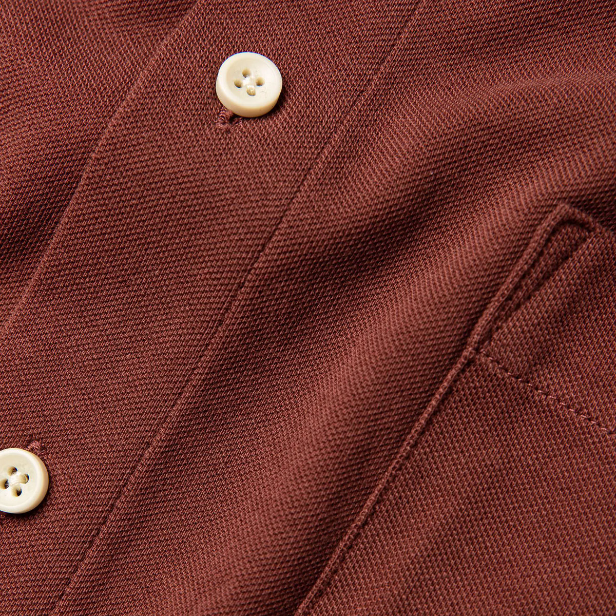 The Short Sleeve California in Rust Pique