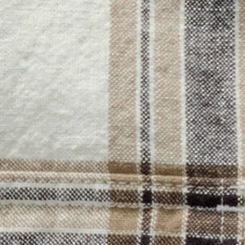The Craftsman Shirt in Bark Plaid Linen