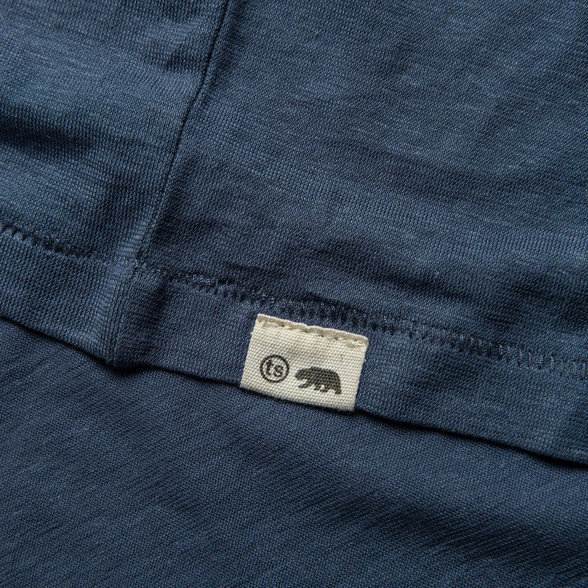 The Cotton Hemp Tee in Steel Blue