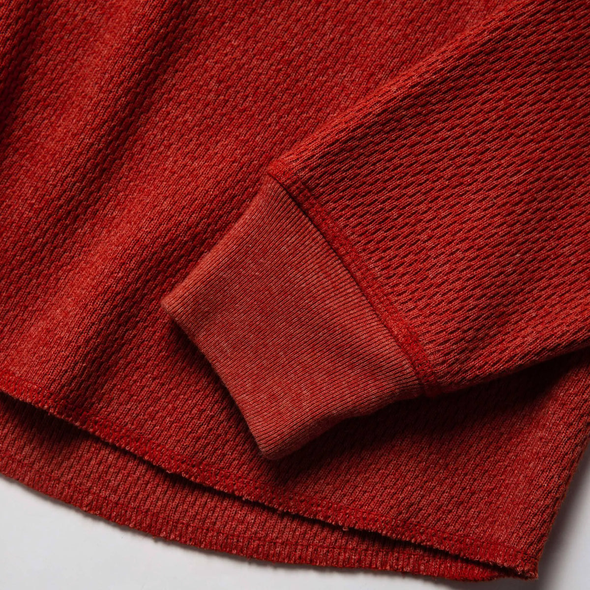 The Heavy Bag Waffle Crewneck in Engine