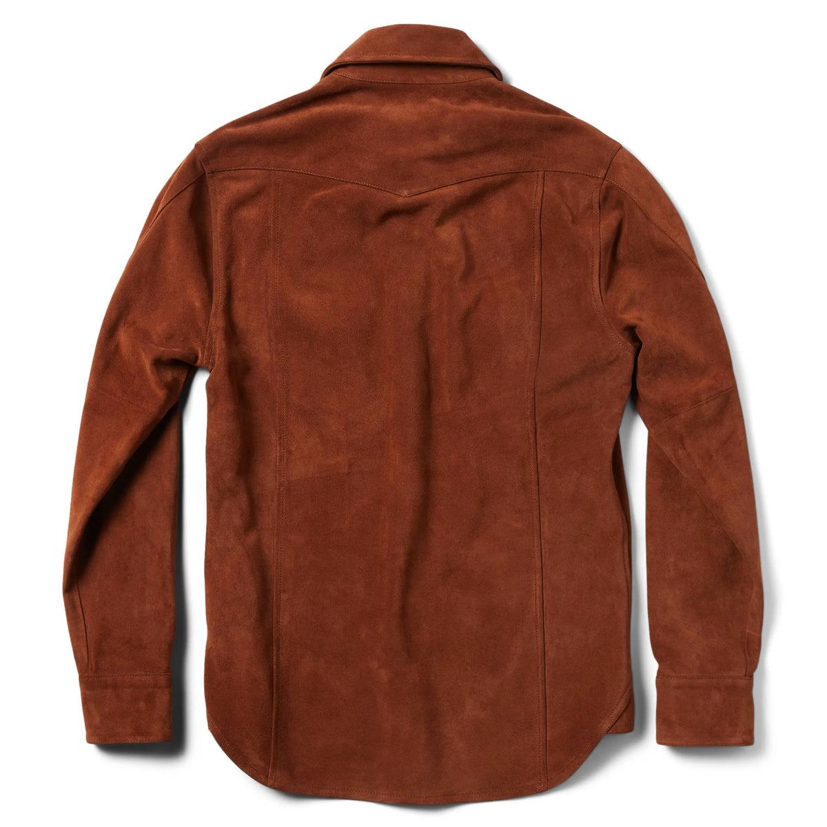 The Western Shirt in Espresso Suede