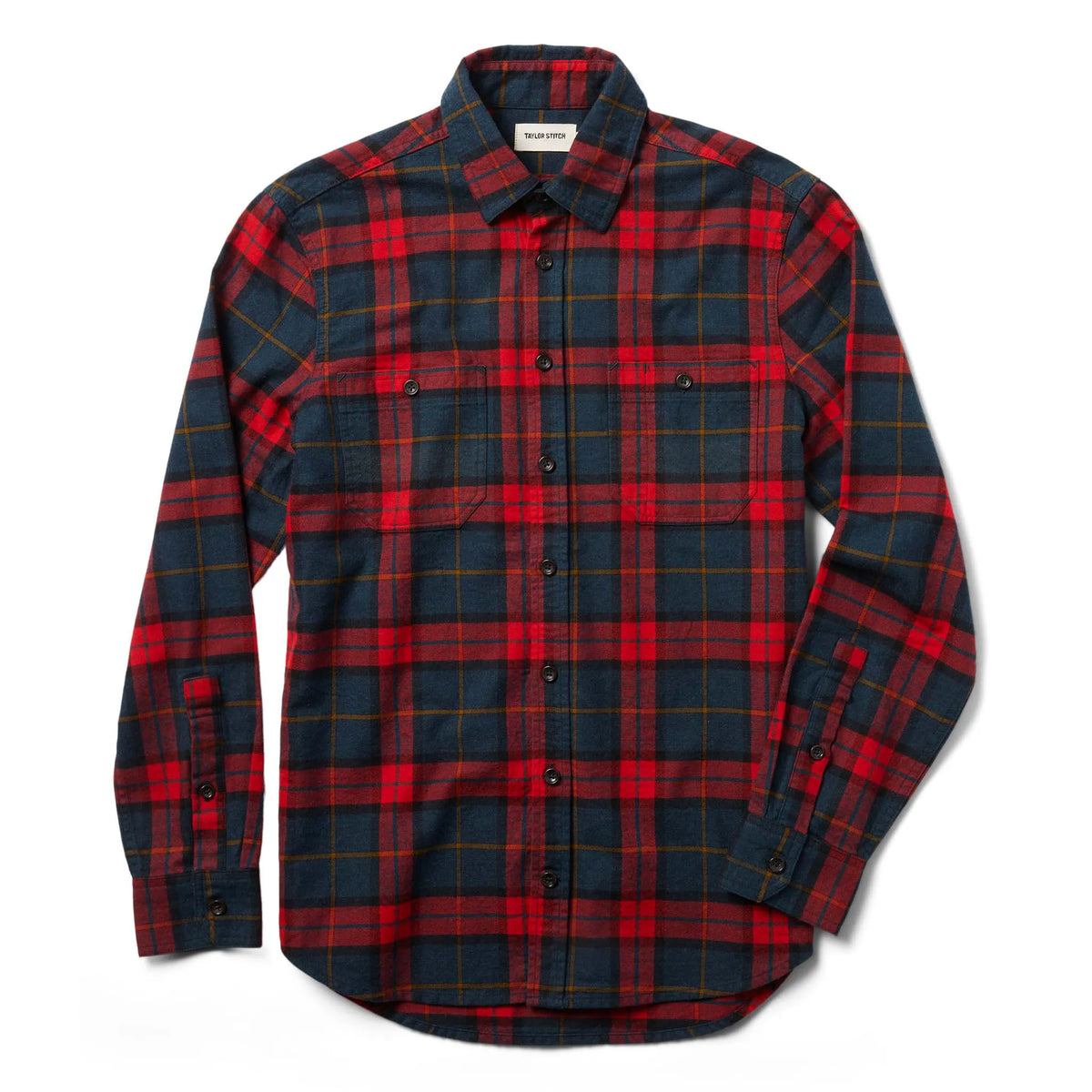 The Utility Shirt in Brushed Red Plaid