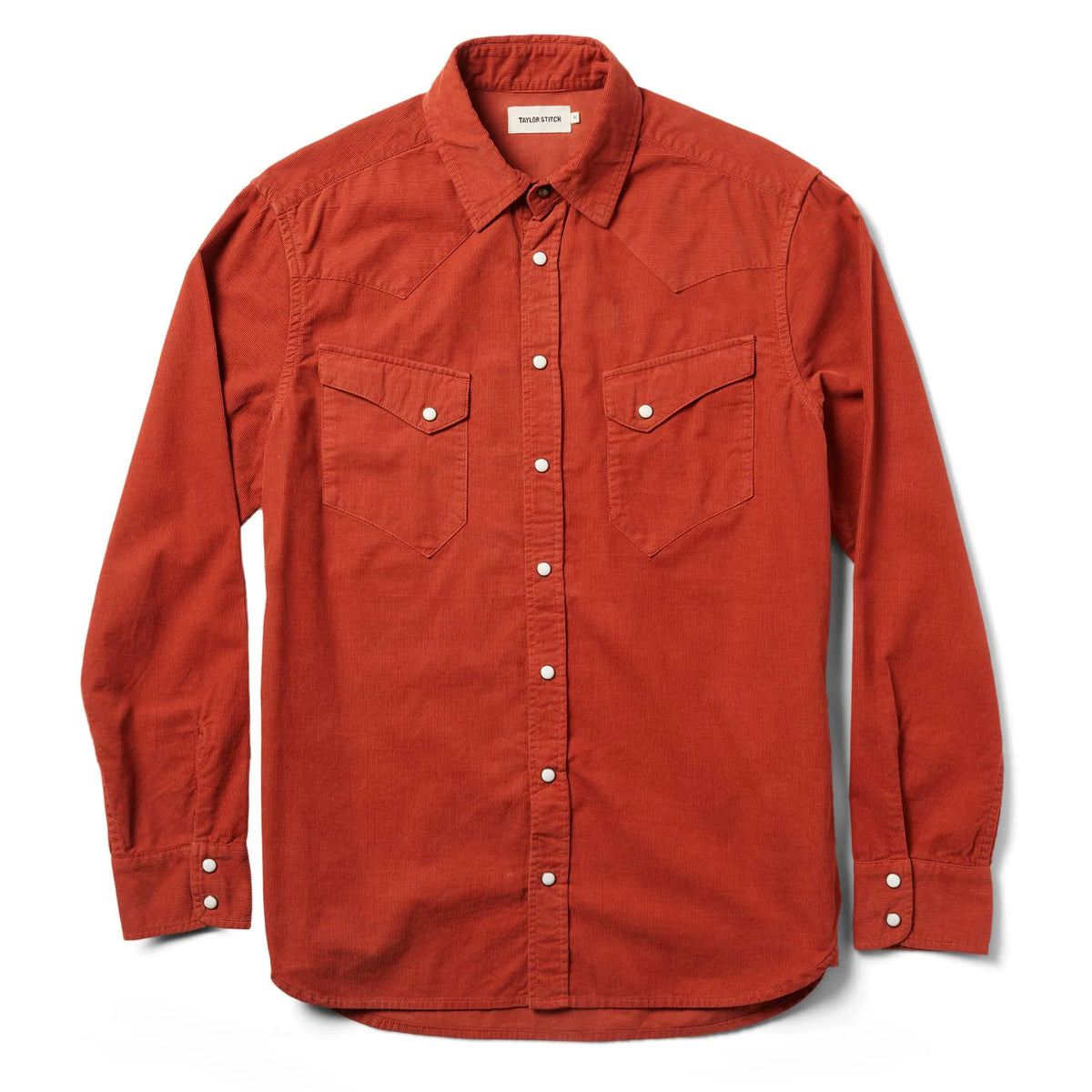 The Western Shirt in Rust Pincord