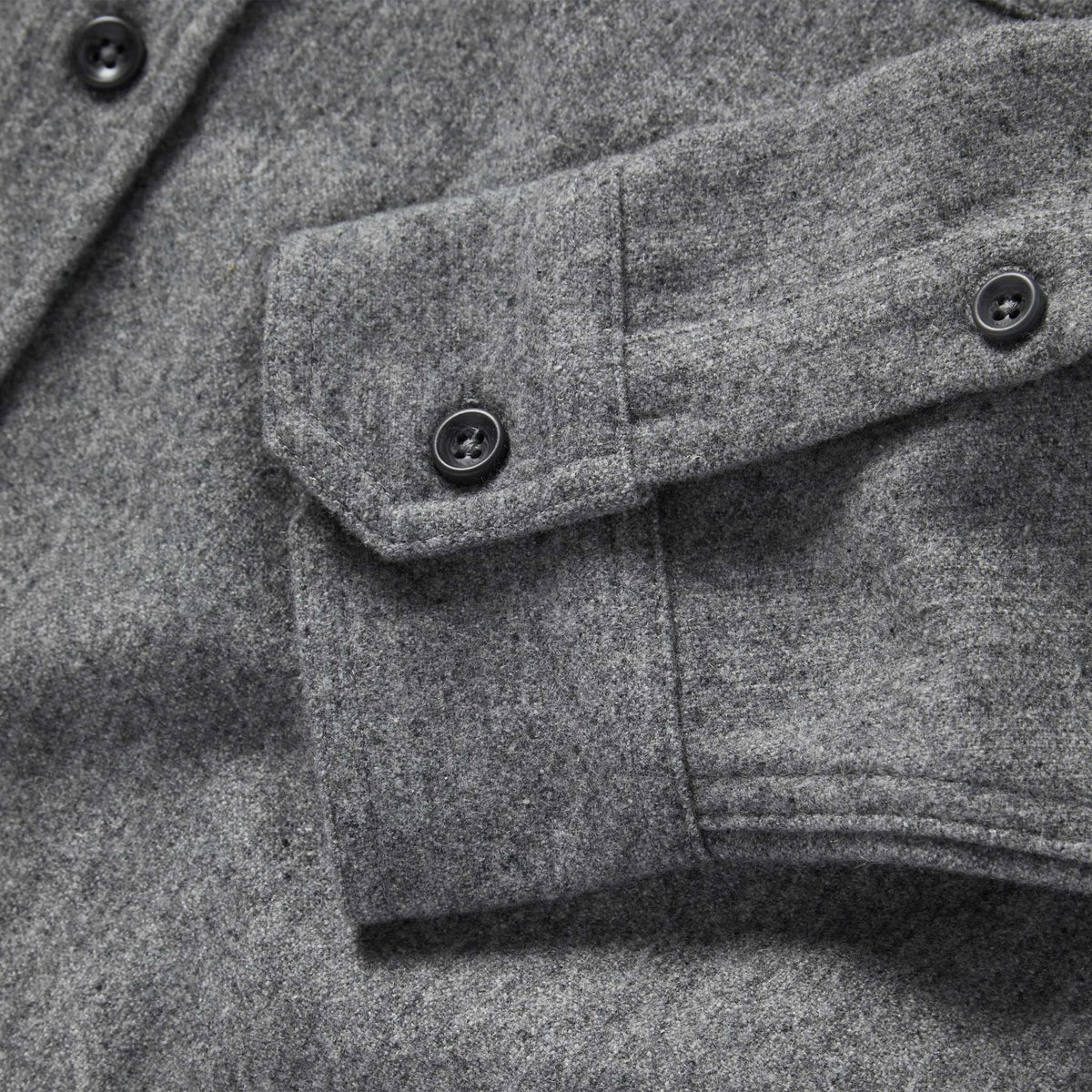 The Utility Shirt in Ash Donegal Wool