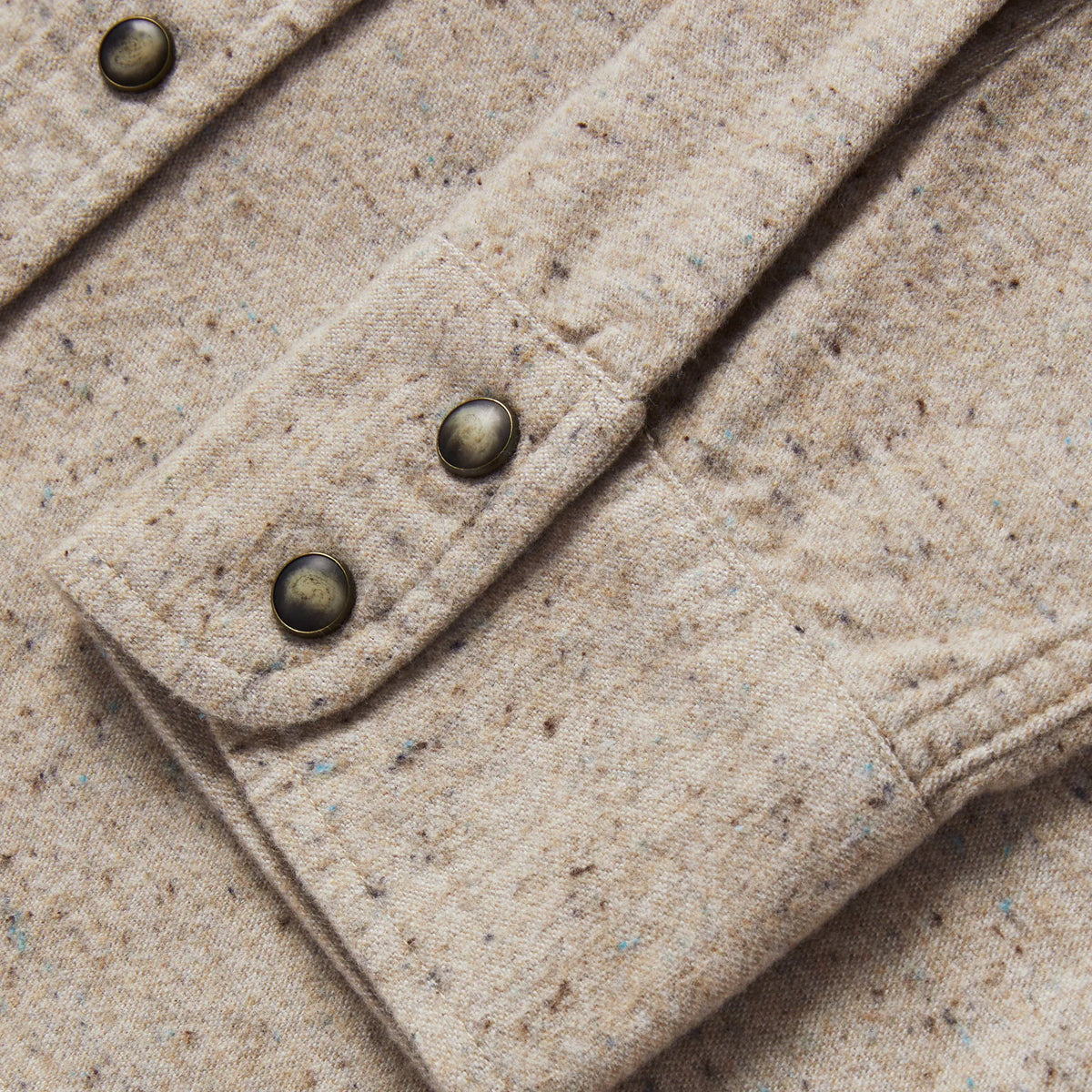 The Western Shirt in Oat Donegal
