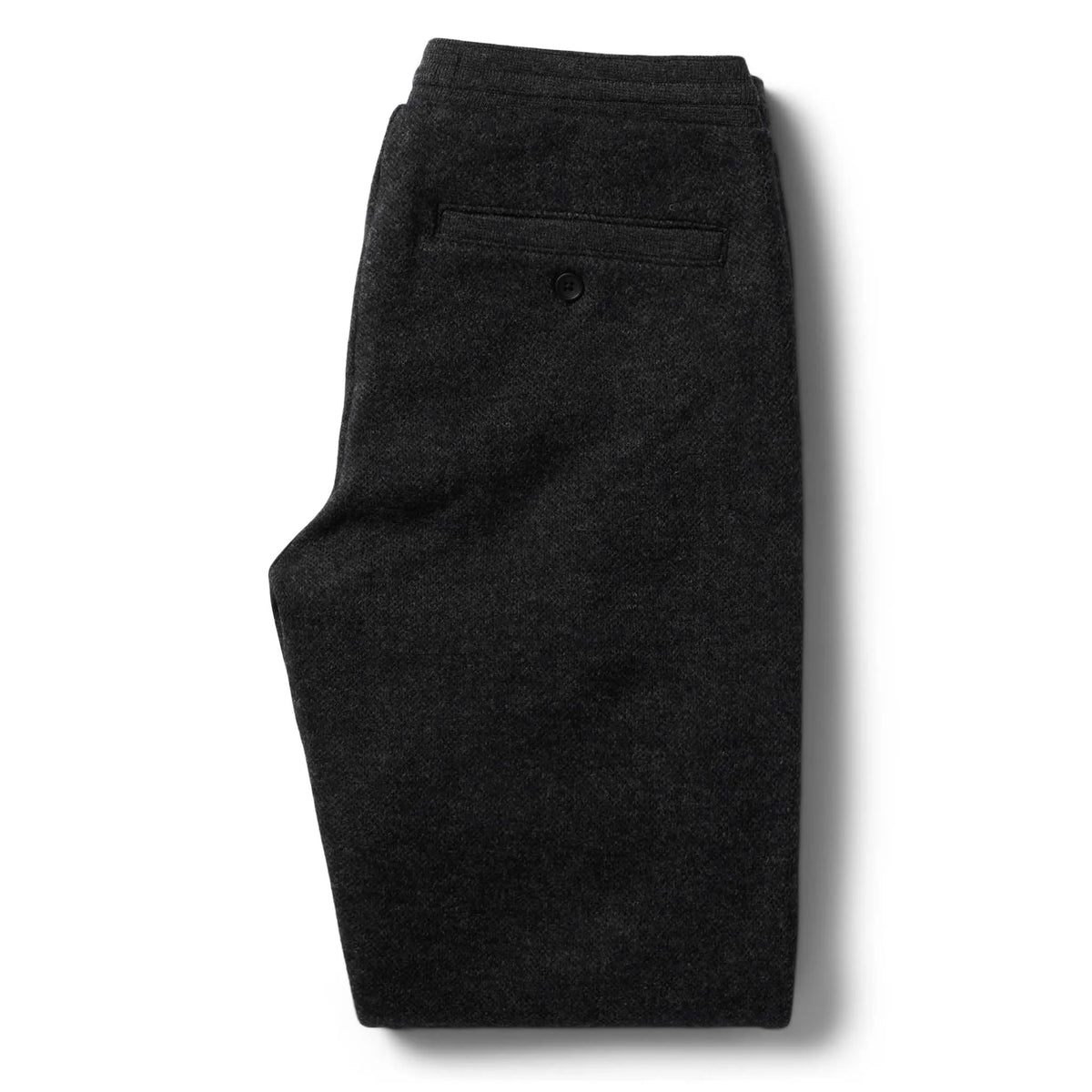 The Weekend Pant in Charcoal Herringbone Wool
