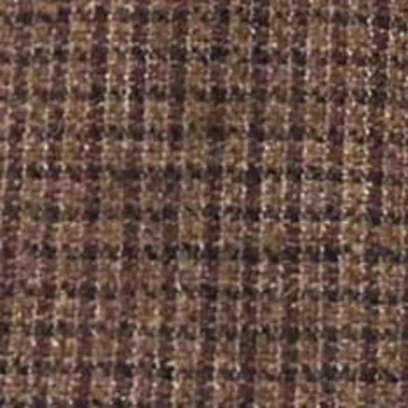 The Saddler Shirt in Burnt Caramel Check Wool