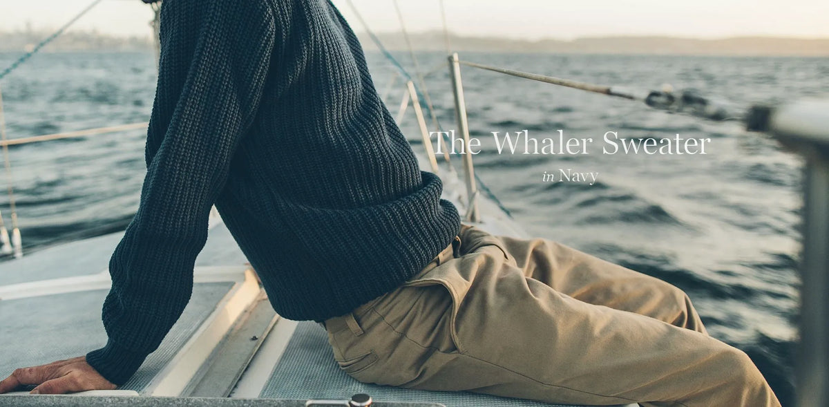 The Whaler Sweater in Navy