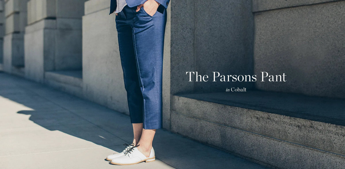 The Parsons Pant in Cobalt