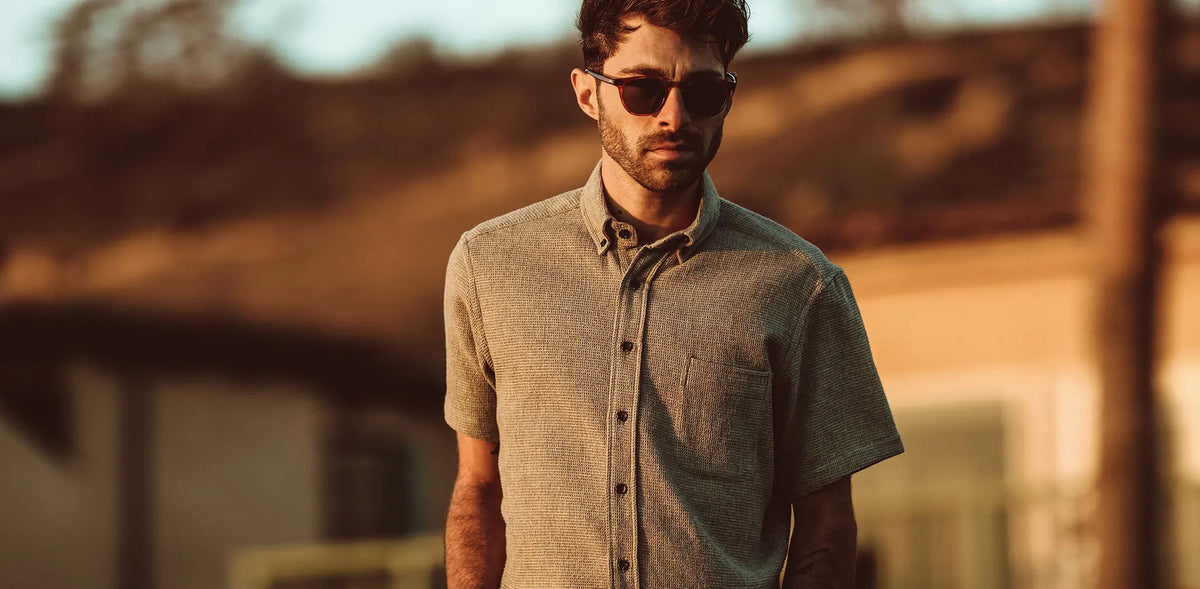 The Short Sleeve Jack in Ash Waffle