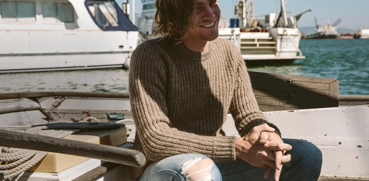 The Whaler Sweater in Alpaca Wool