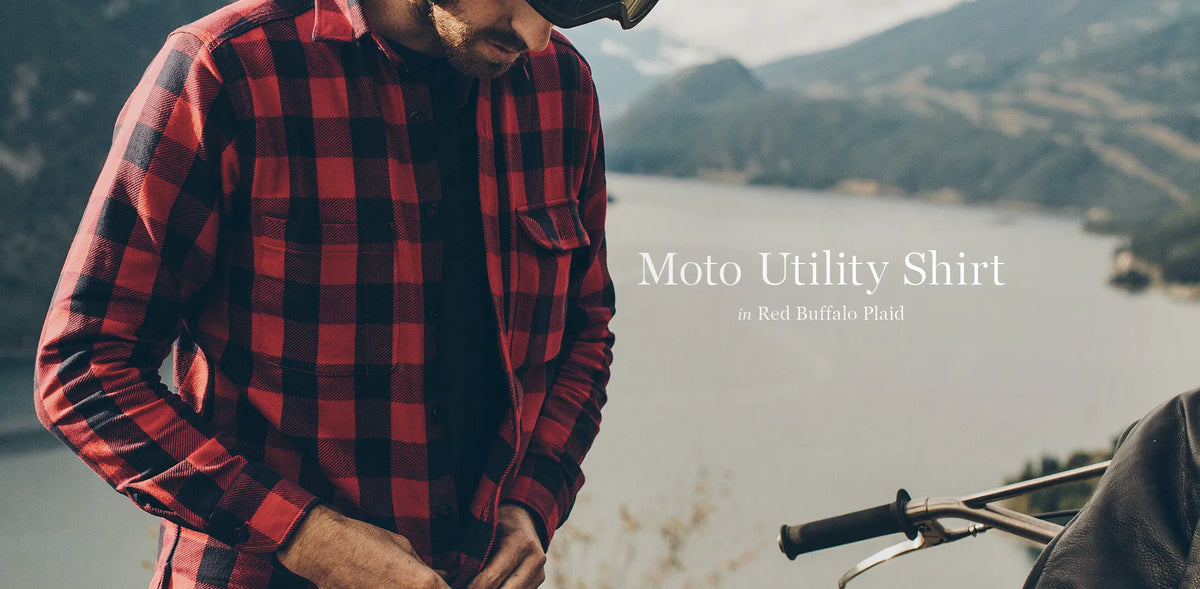 The Moto Utility Shirt in Red Buffalo Plaid