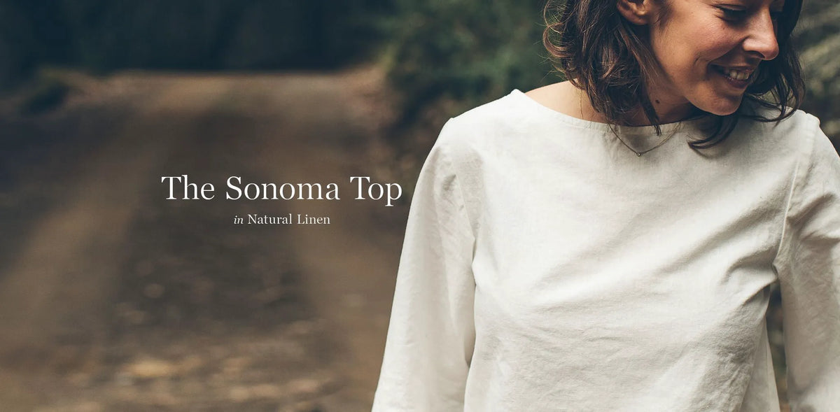 The Sonoma Top in Natural Linen