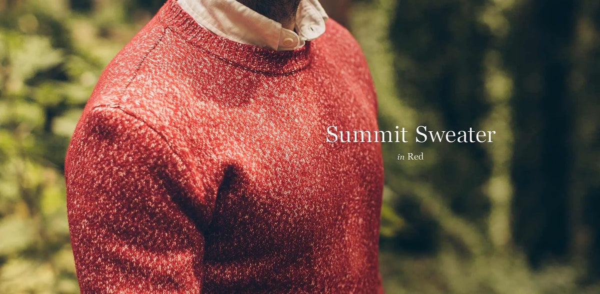 The Summit Sweater in Red