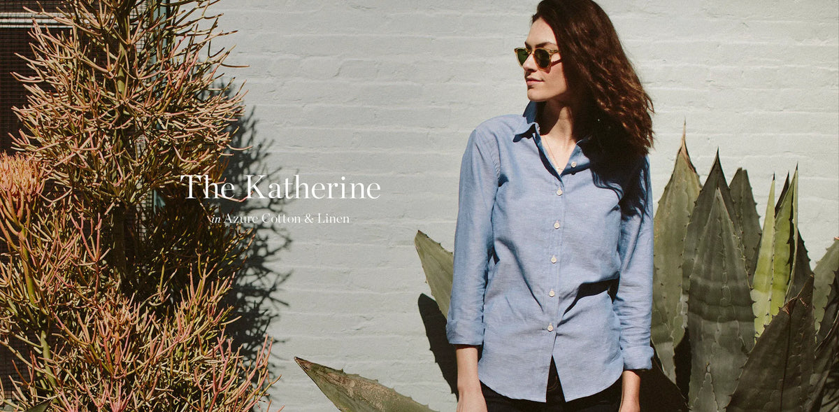 The Katherine in Azure Cotton & Linen