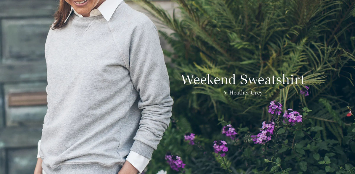 The Weekend Sweatshirt in Heather Grey