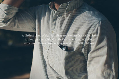 The Popover in Antique Blue Stripe