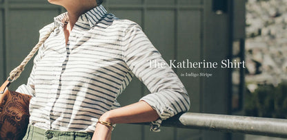 The Katherine in Indigo Stripe