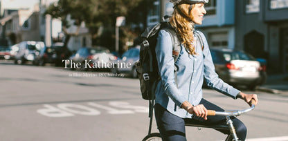 The Katherine in Blue Merino 4S Chambray
