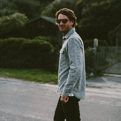 The Sun Down Shirt in Speckled Grey