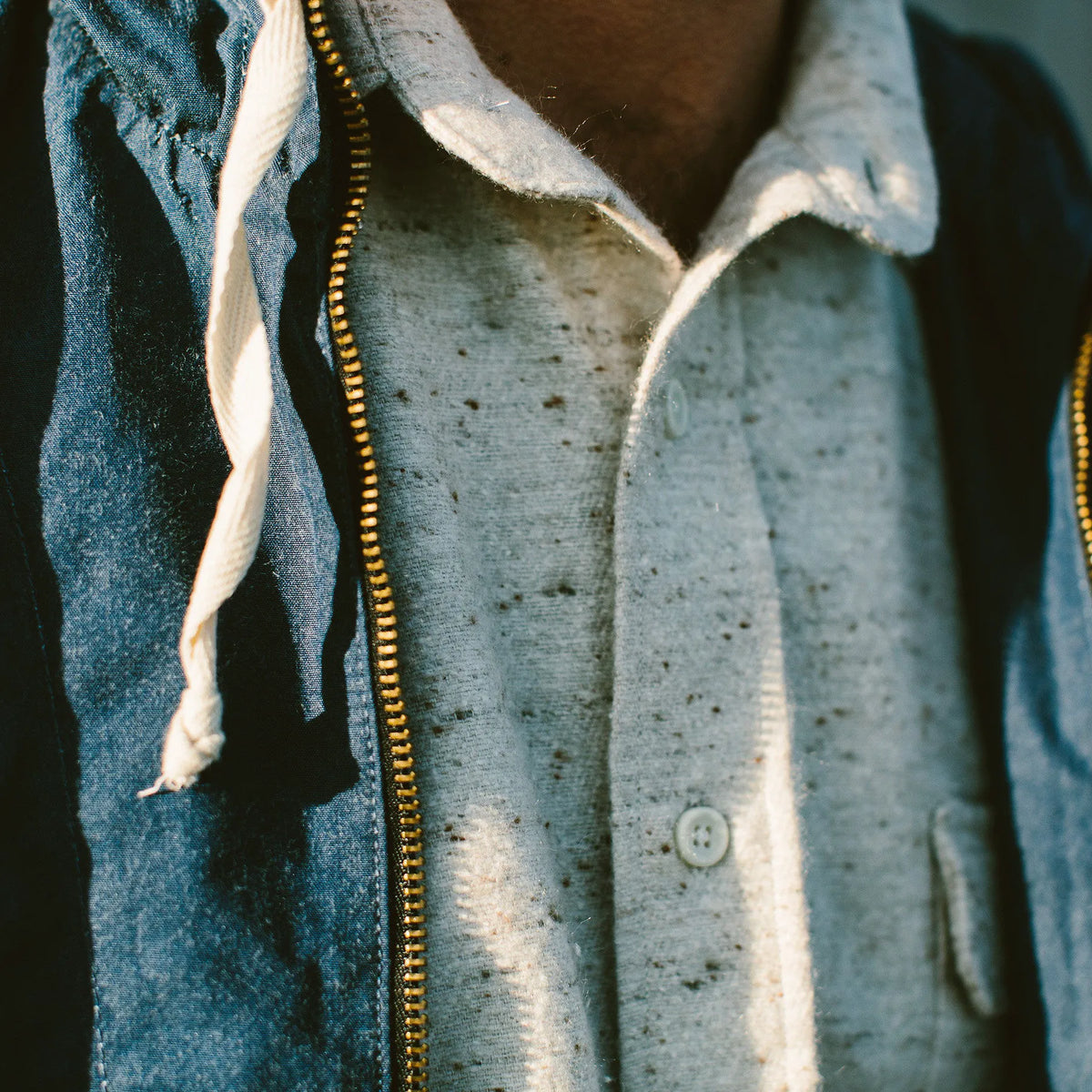 The Sun Down Shirt in Speckled Oatmeal