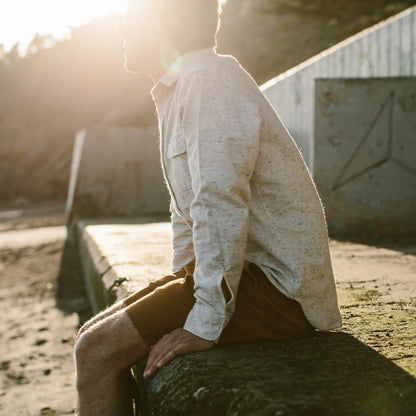 The Sun Down Shirt in Speckled Oatmeal