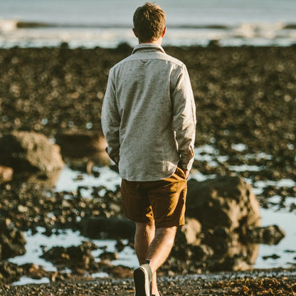 The Sun Down Shirt in Speckled Oatmeal