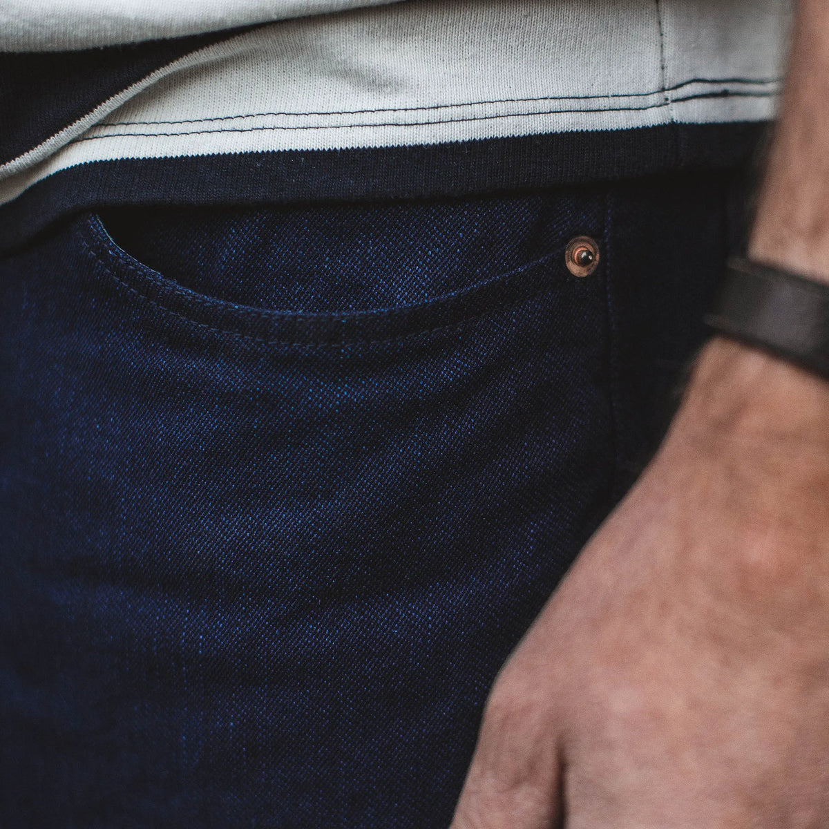 The Slim Jean in Double Indigo Standard