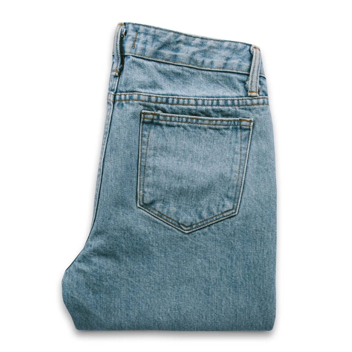 The Rosie Jean in Washed Cone Mills Denim