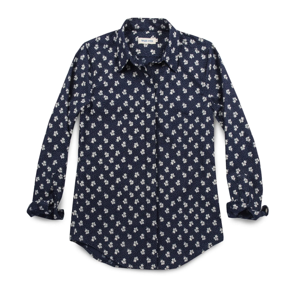 The Michelle Shirt in Indigo Print