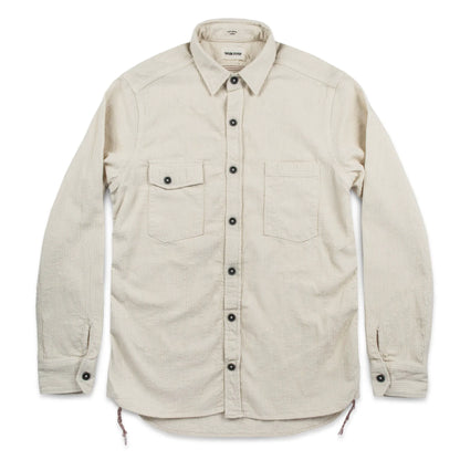 The Utility Shirt in Cone Mills Corded Natural