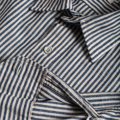 The Chore Shirt in Natural Striped Chambray