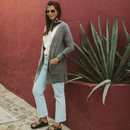 The Frida Cardigan in Charcoal