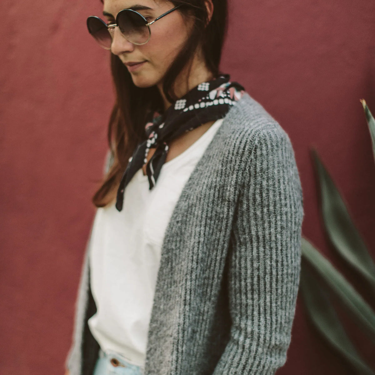 The Frida Cardigan in Charcoal