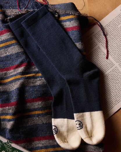 The Merino Sock in Navy