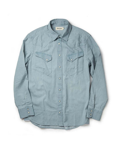 The Western Shirt in Washed Denim
