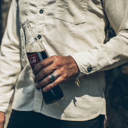 The Utility Shirt in Cone Mills Corded Natural