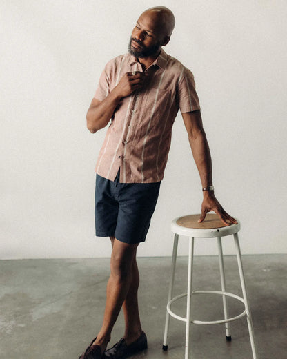 The Hawthorne Shirt in Dried Fig Stripe
