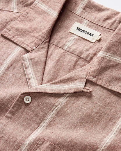 The Hawthorne Shirt in Dried Fig Stripe
