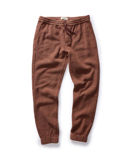 The Apres Pant in Black Cherry Sashiko