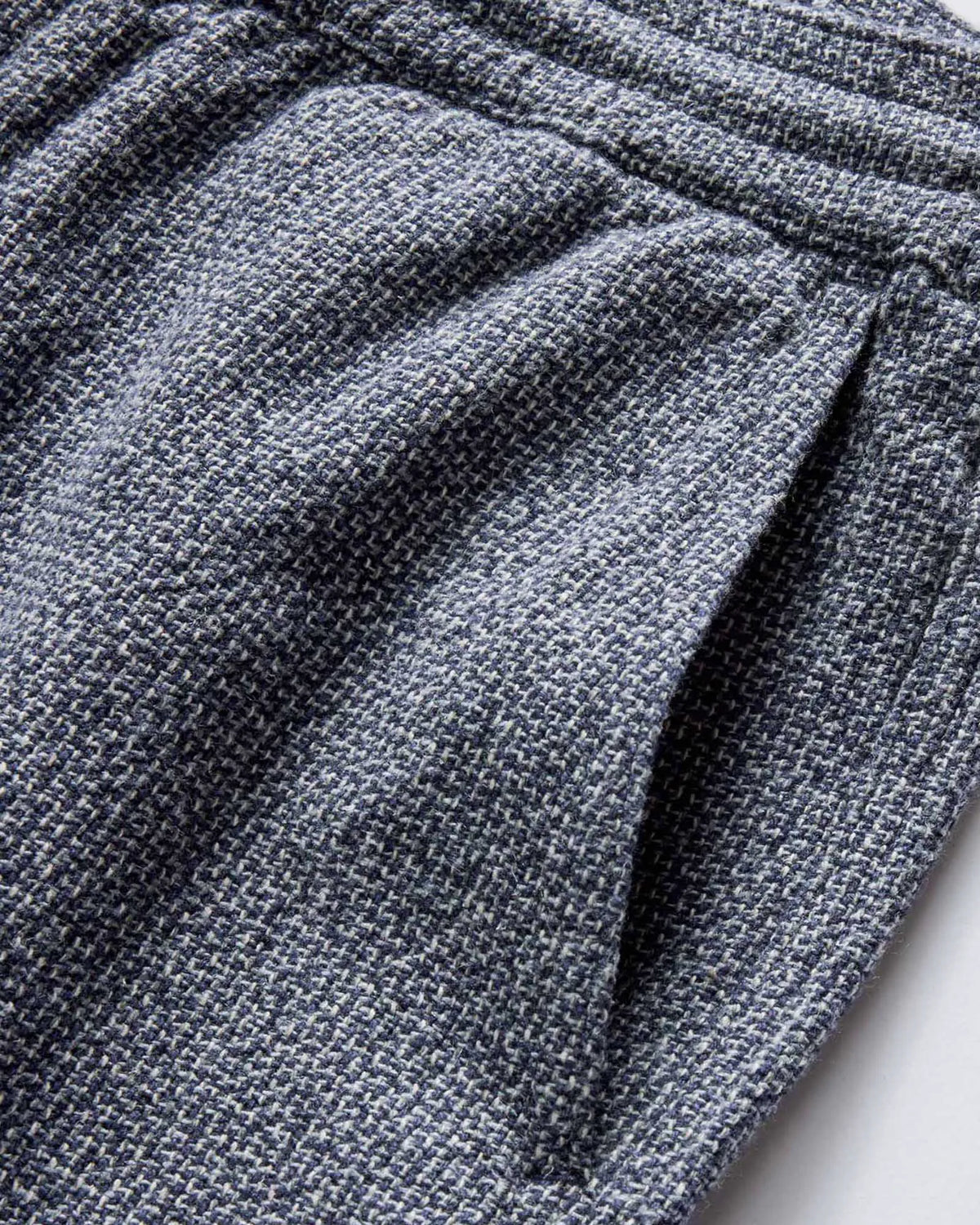 The Apres Pant in Navy Linen Tweed