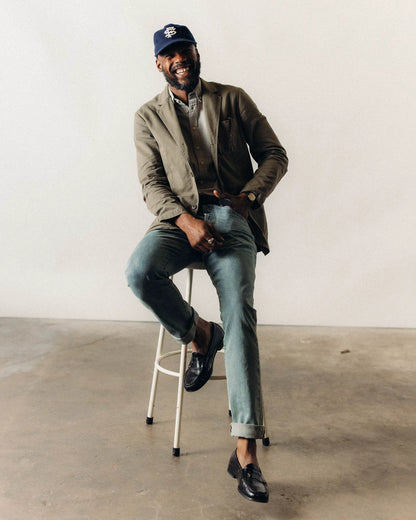 The Foundation Sportcoat in Organic Smoked Olive Twill